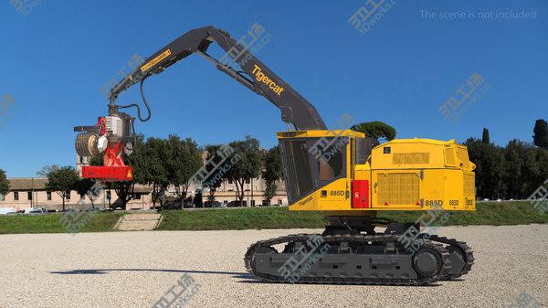 images/goods_img/20210312/3D Tigercat 855D Tracked Harvester Dirty/2.jpg